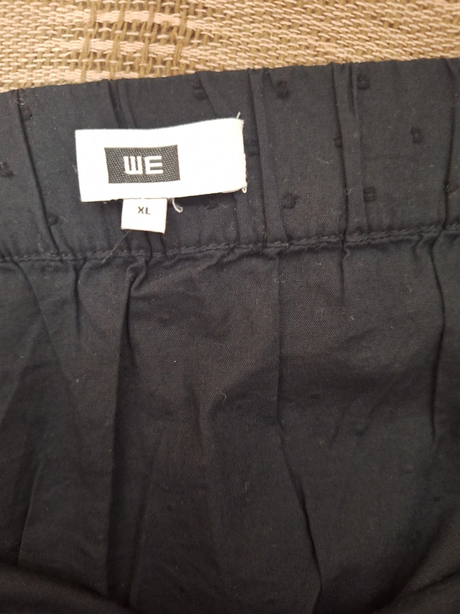 WE black crisscross effect skirt 100% cotton size XL – photo 7